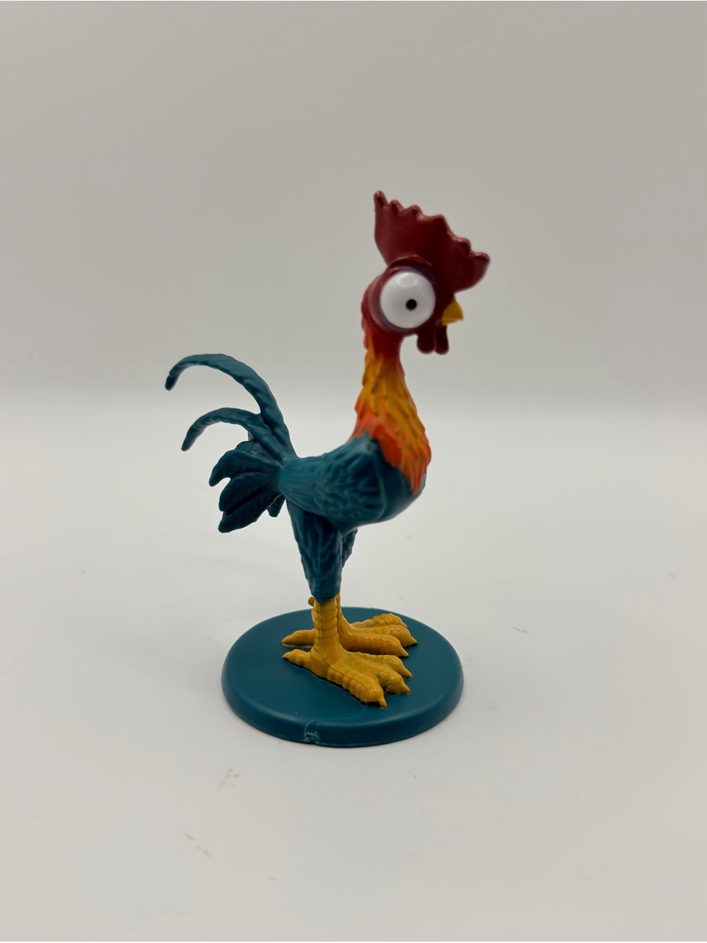 Hei Hei Disney Moana 3.75" Action Figure Plastic Rooster Chicken Toy Round Base